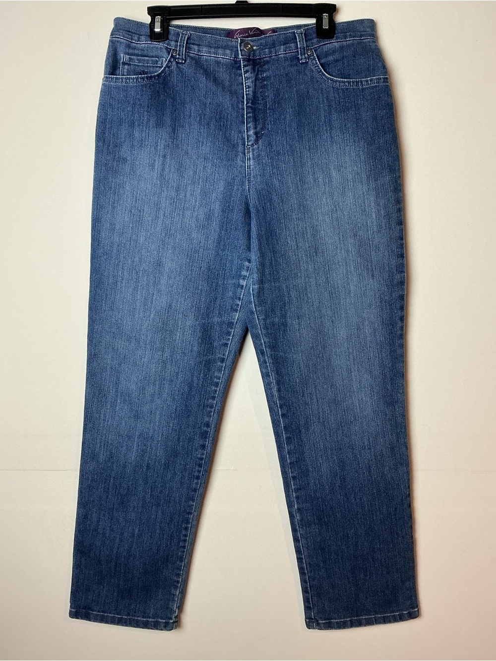 Gloria Vanderbilt Amanda Jeans Women’s High Rise Stretch Denim Size 14 Short